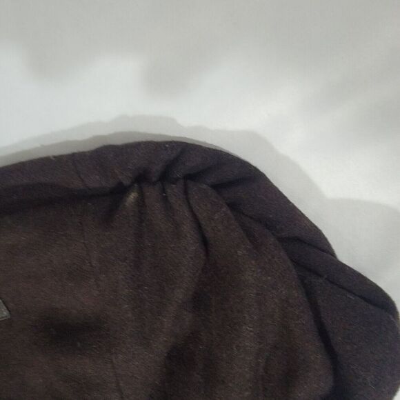 BCBG Maxazria Shoulder Bag Tote Studded Crescent Hobo Double Strap Brown - Picture 12 of 14